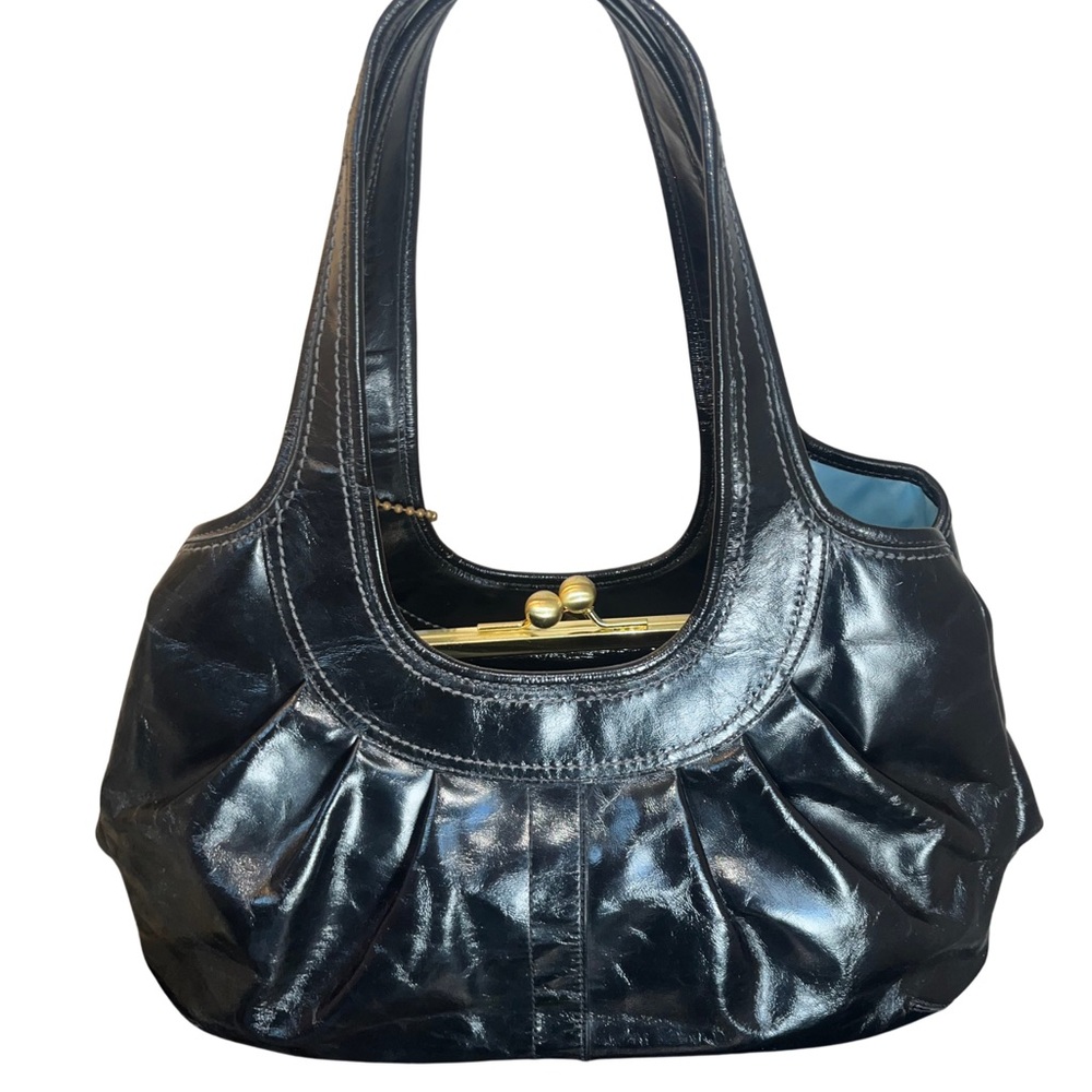 Coach Ergo Pleated Kiss lock Patent Leather Bag - Picture 3 of 11
